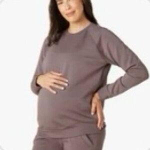 Beyond Yoga / Beyond the Bump / Favorite Raglan Pullover Maternity S Mauve
